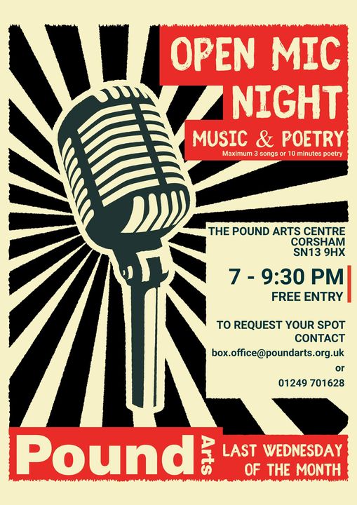 Open Mic Nights - PoundArts